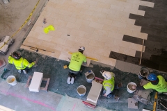 aaChicago, IL - BAC IU Executive Visits to Chicago - BAC Executive board members tour jobsites in Chicago at Malcolm X College (mostly block work and outside), New hotel space that is tile work, the former Chicago Athletic Club that is being transitioned into a hotel with extensive plaster work, here today, Thursday November 20, 2014. Photo by Â© Todd Buchanan 2014 Technical Questions: todd@toddbuchanan.com