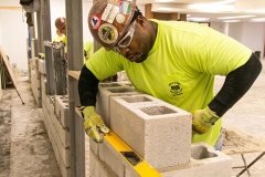 aaSt Johns, IN - BAC IU Executive Visits to Chicago - BAC Executive board members tour jobsites in Northern Indiana including Lake Centeral High School, IN ADC training center and ArcelorMital Steel in Gary Indiana here today, Thursday November 20, 2014. Photo by Â© Todd Buchanan 2014 Technical Questions: todd@toddbuchanan.com