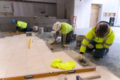 aaChicago, IL - BAC IU Executive Visits to Chicago - BAC Executive board members tour jobsites in Chicago at Malcolm X College (mostly block work and outside), New hotel space that is tile work, the former Chicago Athletic Club that is being transitioned into a hotel with extensive plaster work, here today, Thursday November 20, 2014. Photo by Â© Todd Buchanan 2014 Technical Questions: todd@toddbuchanan.com