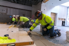 aaChicago, IL - BAC IU Executive Visits to Chicago - BAC Executive board members tour jobsites in Chicago at Malcolm X College (mostly block work and outside), New hotel space that is tile work, the former Chicago Athletic Club that is being transitioned into a hotel with extensive plaster work, here today, Thursday November 20, 2014. Photo by Â© Todd Buchanan 2014 Technical Questions: todd@toddbuchanan.com