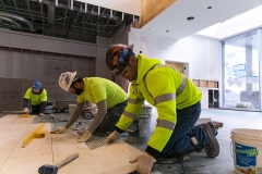 aaChicago, IL - BAC IU Executive Visits to Chicago - BAC Executive board members tour jobsites in Chicago at Malcolm X College (mostly block work and outside), New hotel space that is tile work, the former Chicago Athletic Club that is being transitioned into a hotel with extensive plaster work, here today, Thursday November 20, 2014. Photo by Â© Todd Buchanan 2014 Technical Questions: todd@toddbuchanan.com